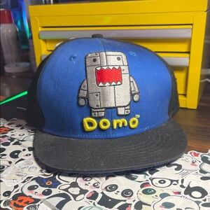 Domo Blue and Black Snapback Hat 2012